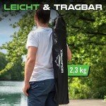 MOUNTREX Faltstuhl mit Getränkehalter und Armlehnen