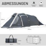 TIMBER RIDGE Wasserdichtes Tunnelzelt für 2-3 Personen