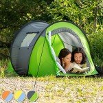 Tectake Pop-Up Zelt für 2 Personen in Farben