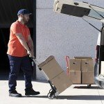 Klappbare Sackkarre mit Gummirädern und Rutschgriff