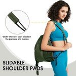 WANDF Kordelzug-Rucksack mit Schulterpolster – Dunkelgrün