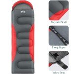 Leichter 3-Jahreszeiten-Schlafsack mit Kapuze