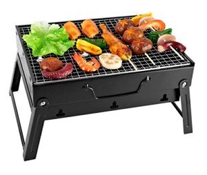 Sunjas Tragbarer Holzkohlegrill für Festivals und Camping