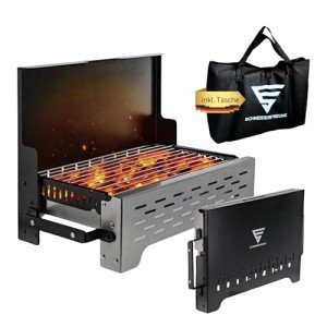 SCHNEIDERFREUDE Klappgrill für Festival-Camping