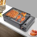 Camping Gasgrill Set mit Tragbarem Tischgrill