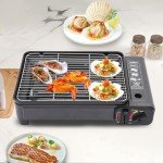 Camping Gasgrill Set mit Tragbarem Tischgrill