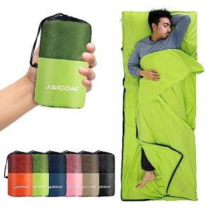 Ultraleichter Seideschlafsack für Festivals und Reisen