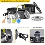 Camping Geschirr Set aus Aluminium für 3 Personen