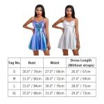 Damen Metallic Space Girl Kostüm für Festivals