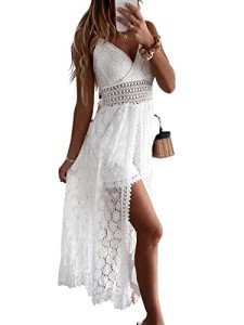CUPSHE Damen High Low Playsuit mit V-Ausschnitt