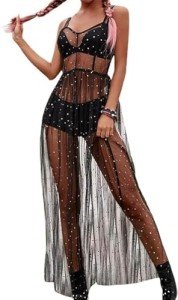 Odizli Damen Festival Outfit mit Tüll und Glitzer