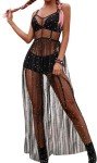 Odizli Damen Festival Outfit mit Tüll und Glitzer