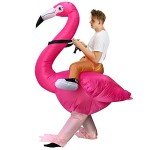 Aufblasbares Flamingo Kostüm für Festivals