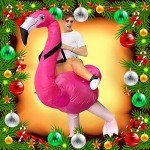 Aufblasbares Flamingo Kostüm für Festivals