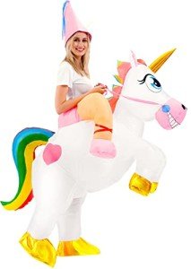 Aufblasbares Einhorn Kostüm für Halloween und Karneval