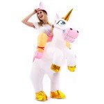 Aufblasbares Einhorn Kostüm für Halloween und Karneval