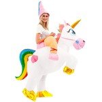 Aufblasbares Einhorn Kostüm für Halloween und Karneval