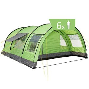 CampFeuer Relax6 Zelt für 6 Personen - Grün/Grau