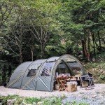 CampFeuer Relax6 Zelt für 6 Personen - Grün/Grau