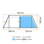 CampFeuer Super+ Tunnelzelt für 4 Personen