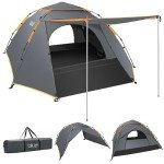 Cflity 3-Personen Pop-Up Campingzelt für Festivals