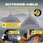 Leichtes Pop-Up Zelt für Festivals und Trekking