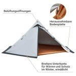 KingCamp Tipi Zelt für 1-2 Personen