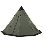 CampFeuer Tipi Zelt für 4 Personen – Olivgrün