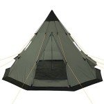 CampFeuer Tipi Zelt für 4 Personen – Olivgrün