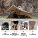 OneTigris Gastropod Tipi Zelt für 3-6 Personen