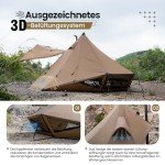 OneTigris Gastropod Tipi Zelt für 3-6 Personen