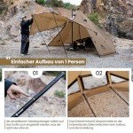 OneTigris Gastropod Tipi Zelt für 3-6 Personen