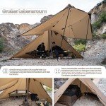 OneTigris Gastropod Tipi Zelt für 3-6 Personen
