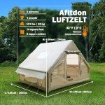 Aufblasbares Festival Zelt mit Kaminöffnung für 4 Personen