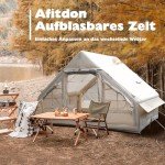 Aufblasbares Festival Zelt mit Kaminöffnung für 4 Personen