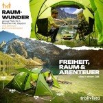 Trailvista® 4-Personen Wasserdichtes Tunnelzelt für Festivals