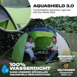 Trailvista® 4-Personen Wasserdichtes Tunnelzelt für Festivals