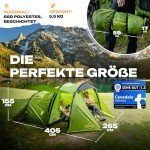 Trailvista® 4-Personen Wasserdichtes Tunnelzelt für Festivals