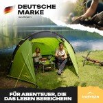 Trailvista® 4-Personen Wasserdichtes Tunnelzelt für Festivals