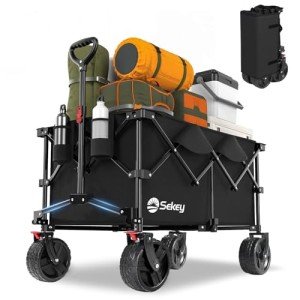 Sekey XXL Plus Faltbarer Bollerwagen mit Bremsen