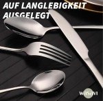 Camping Geschirr Set für 4 Personen – Edelstahl