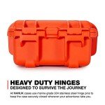 Nanuk 905 Waterproof Hard Case with Foam Insert - Orange - Made in Canada