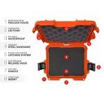 Nanuk 905 Waterproof Hard Case with Foam Insert - Orange - Made in Canada