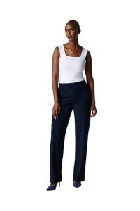 Joseph Ribkoff Womens Wide Leg Pant Style 153088J Color Midnight Blue Size 18