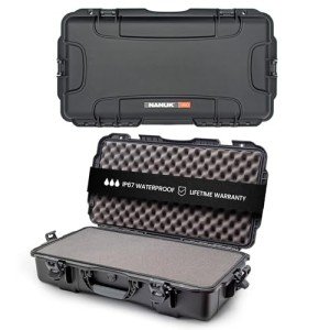 NANUK 980 Hard Case 30” with Customizable Cubed Foam, IP67 Waterproof & Crushproof, Rugged Construction for Ultimate Protection, Made in Canada – Black (29.9” x 16.2” x 7.3”)