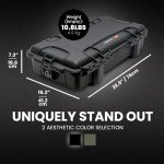 NANUK 980 Hard Case 30” with Customizable Cubed Foam, IP67 Waterproof & Crushproof, Rugged Construction for Ultimate Protection, Made in Canada – Black (29.9” x 16.2” x 7.3”)