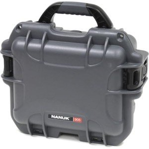Nanuk 905 Waterproof Hard Case with Foam Insert - Graphite - Made in Canada