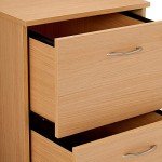 Nexera 2-Drawer Essentials Rolling Filing Cabinet, Beige, 19-Inch