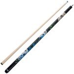 Viper by GLD Products Underground 58" 2-Piece Billiard/Pool Cue, Dia De Los Muertos, 19 Ounce, Black (50-0660-19)