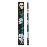 Viper by GLD Products Underground 58" 2-Piece Billiard/Pool Cue, Dia De Los Muertos, 19 Ounce, Black (50-0660-19)